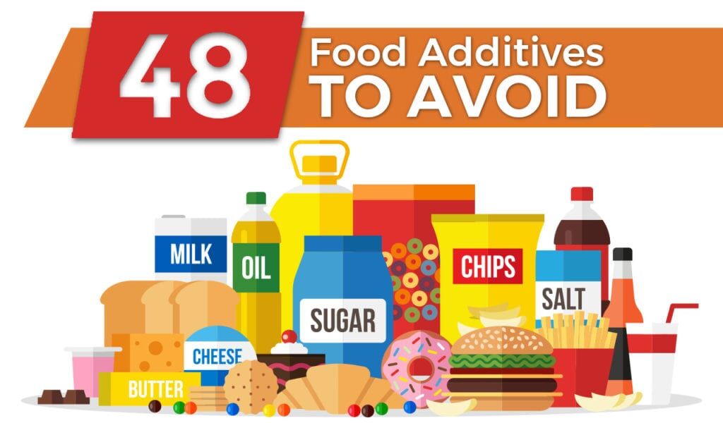 48 Food Additives to Avoid – Could These Be In Your Diet? 1 48-food-additives-to-avoid-title-graphic